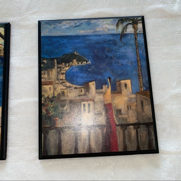 Didier Lourenco Set of 2 Wooden Wall Paintings - Picture 2 of 11